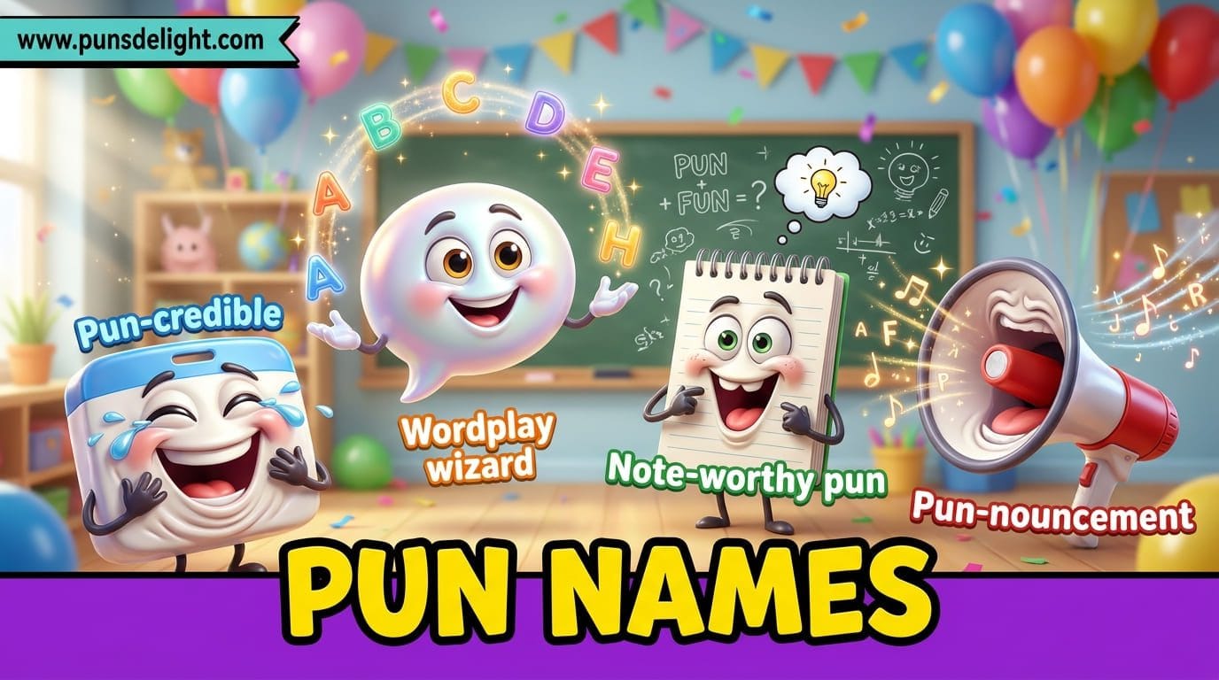 159+ Pun Names That'll Make You Laugh Out Loud For 2K26 😄✨ 1 pun-names
