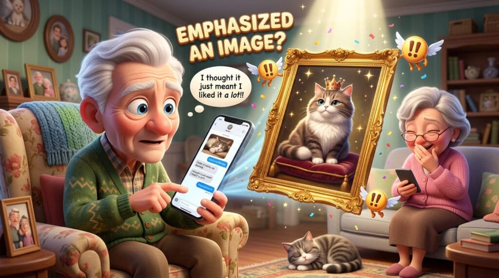 what does emphasized an image mean