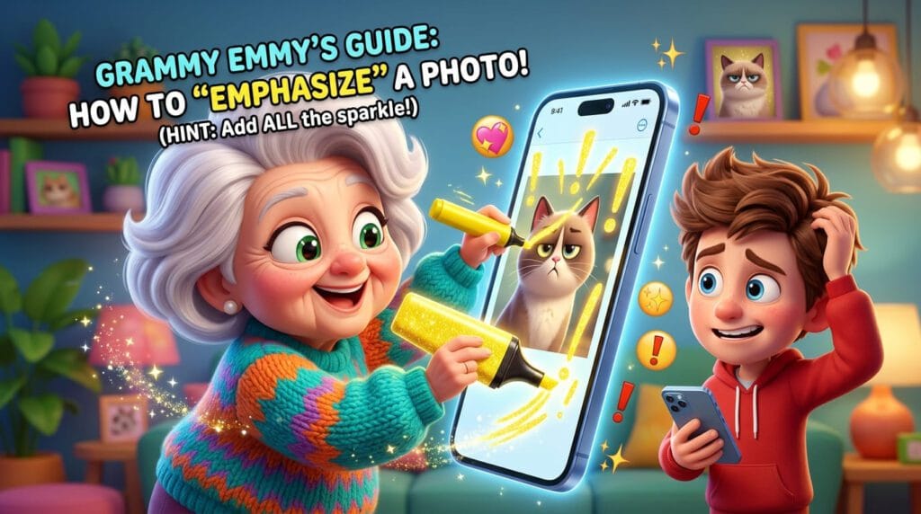 what does emphasized an image mean