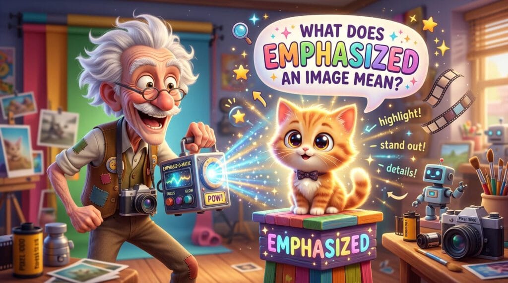 what does emphasized an image mean